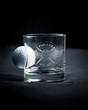 Golf Ball Pilot Whisky Glass